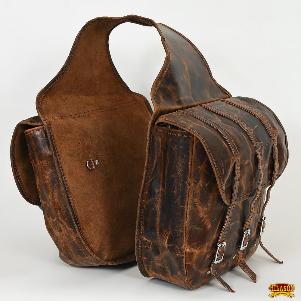 手作り？馬　彫刻　ショルダーバッグ　カバン　ウエスタン　革製品　アンティーク馬具 アンティーク 馬サドルバッグ ソフトレザー HILASON Amazon.co.jp: その他